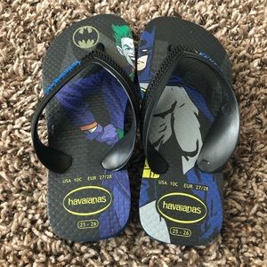 Toddler boys Batman and Joker Havaianas